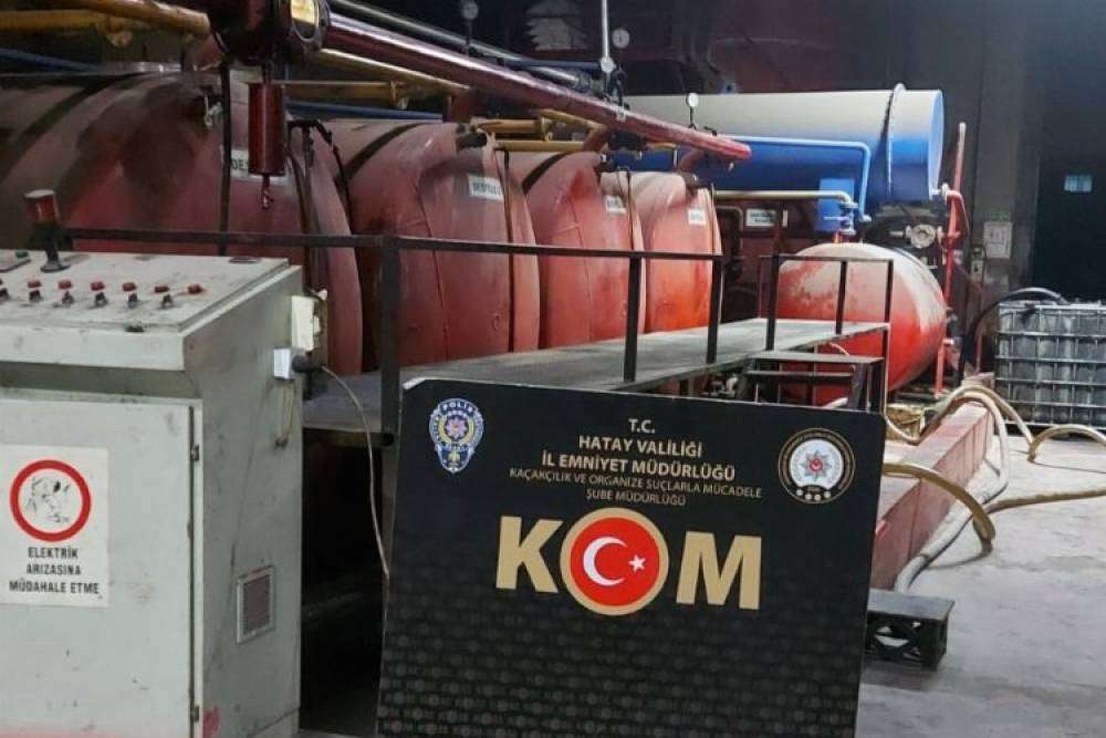 Hatay'da 97 bin 238 litre karışımlı akaryakıt ele geçirildi