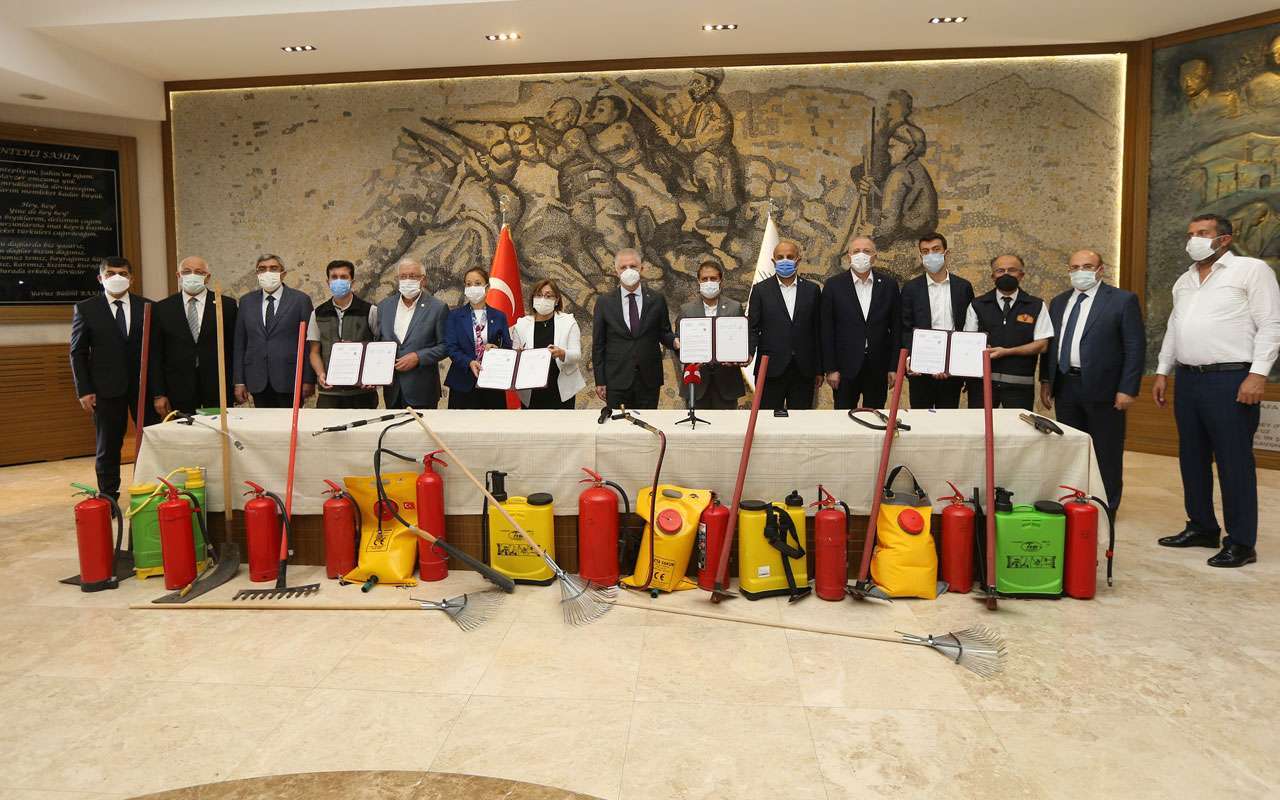 Gaziantep&rsquo;in k&ouml;ylerinde yangına ilk m&uuml;dahale eğitimi verilecek