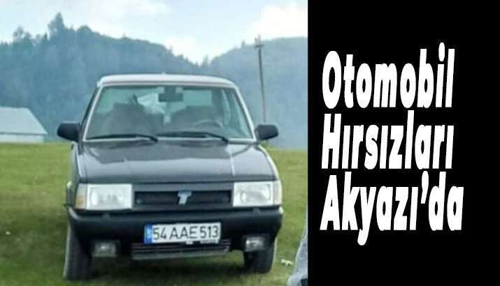 Otomobil Hırsızları Akyazı'da 