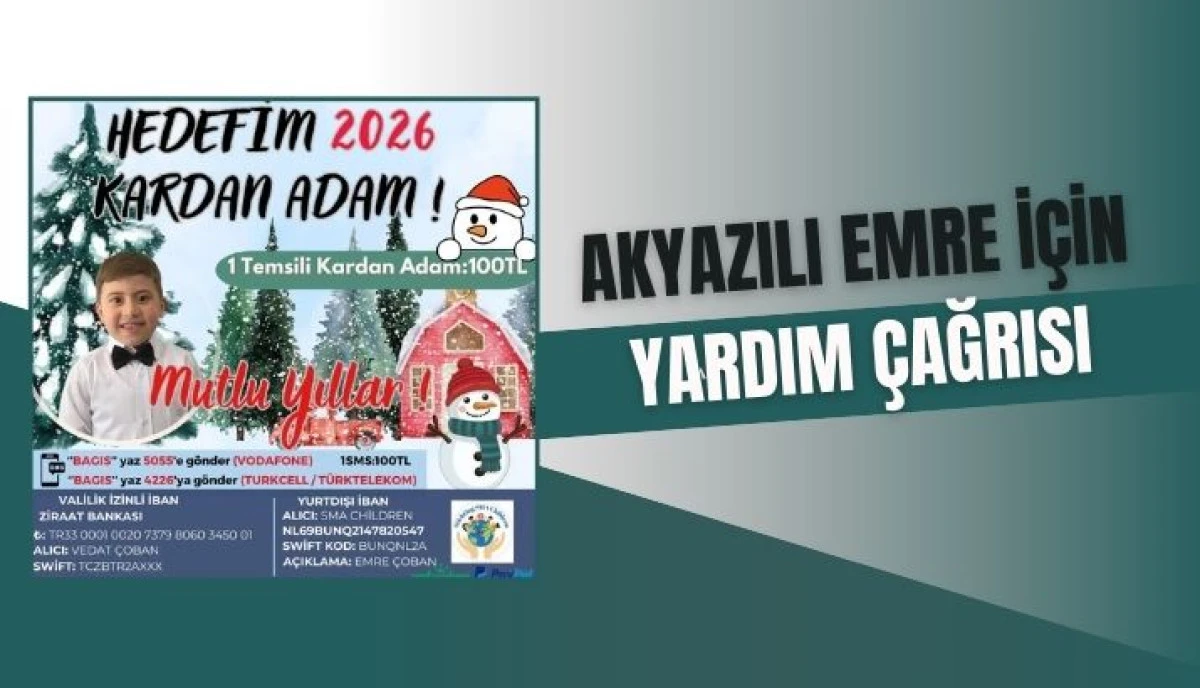 Akyazı Emre İ&ccedil;in Seferber Oldu DMD Hastası Emre Destek Bekliyor