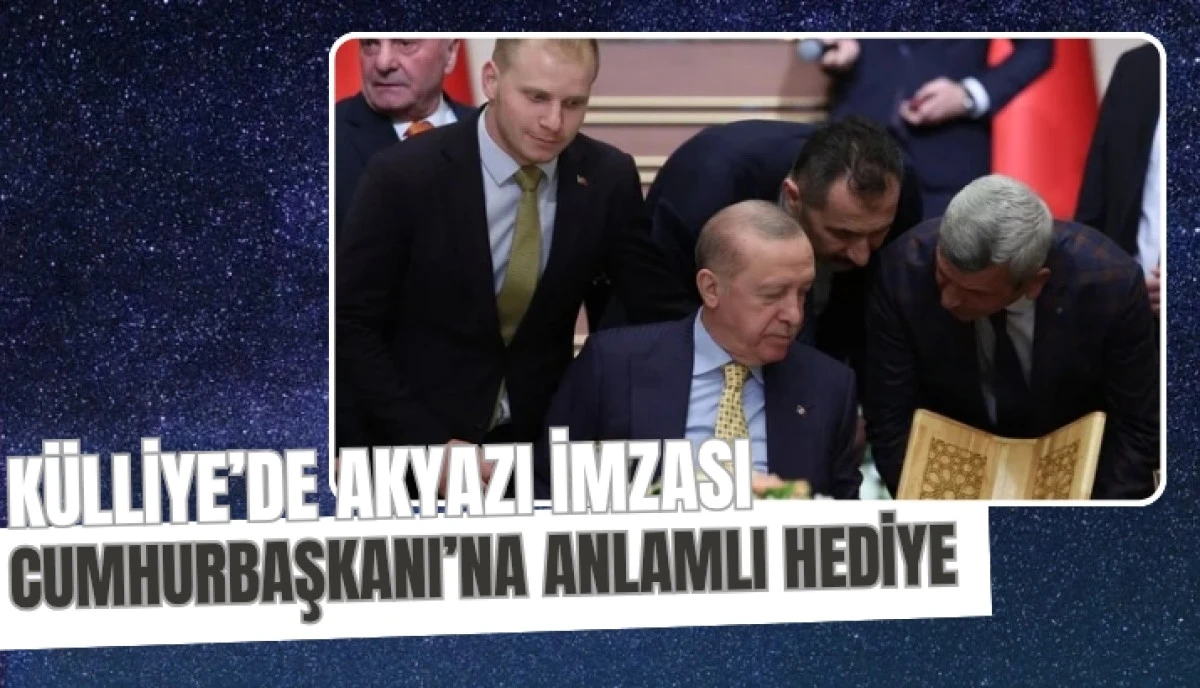 Akyazı Esnafının El Emeği K&uuml;lliye&rsquo;de: Cumhurbaşkanı Erdoğan&rsquo;a Anlamlı Hediye