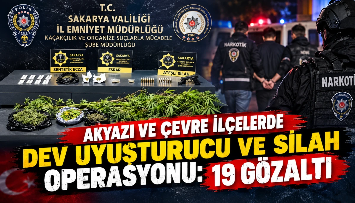 Akyazı Merkezli Dev Operasyon: 272 Personelle "Sokaklar G&uuml;vende" Baskını!