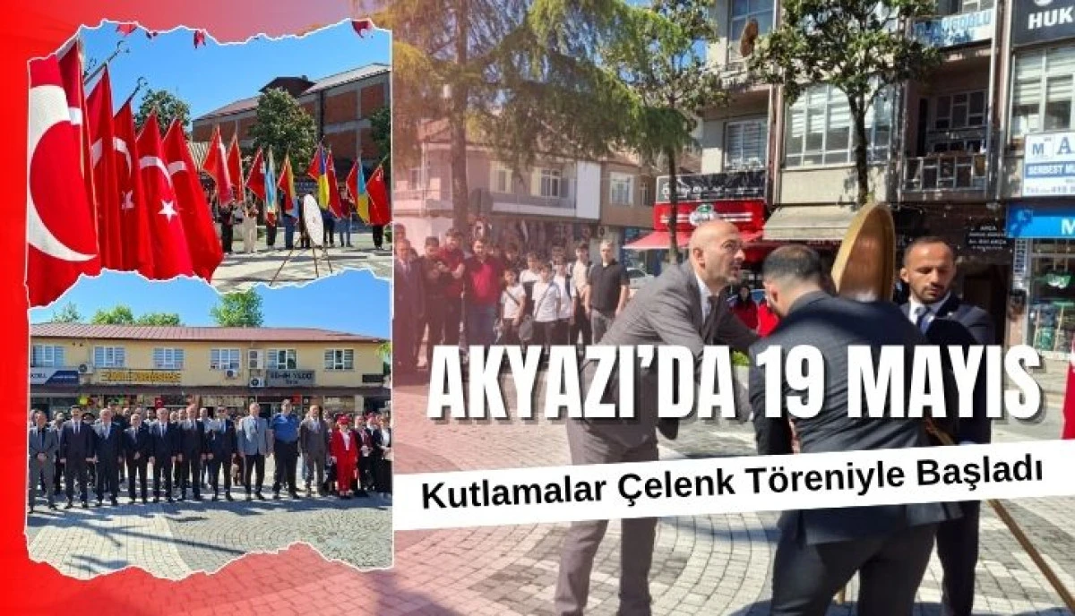Akyazı'da 19 Mayıs Coşkusu &Ccedil;elenk Sunumuyla Başladı
