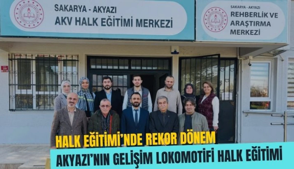 Akyazı&rsquo;da Eğitim Seferberliği: Halk Eğitimi Merkezi Rakamlarla Başarısını Kanıtladı