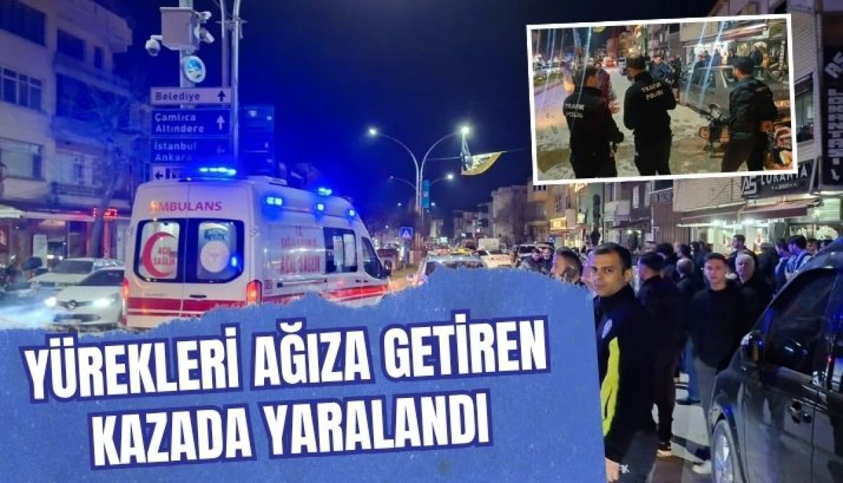 Akyazı'da Fren Yapan S&uuml;r&uuml;c&uuml; Aracın Altına Girdi