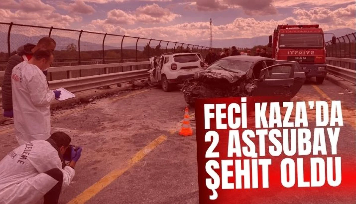 Akyazı'da Kafa Kafaya Çarpışma: İki Astsubay Şehit, 2 Yaralı