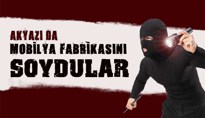 AKYAZI&rsquo;DA MOBİLYA FABRİKASINA HIRSIZLAR GİRDİ