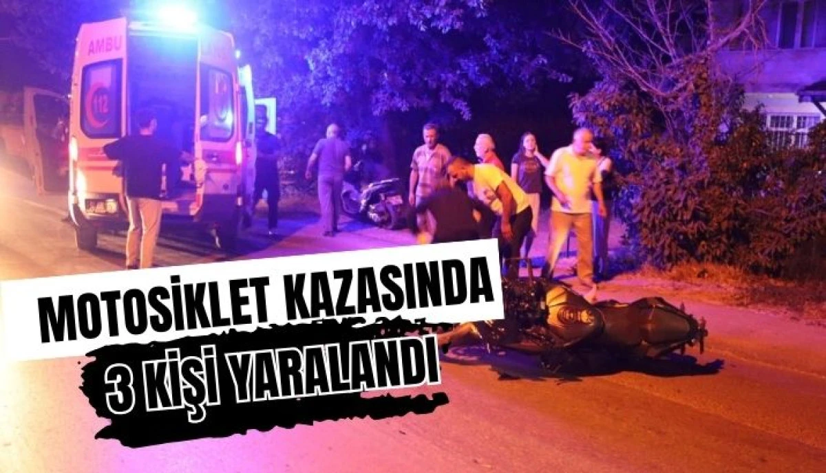 Akyazı'da Motosiklet Kazası: 3 Yaralı