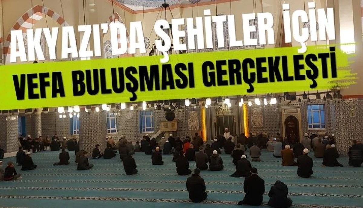 Akyazı&rsquo;da Şehitler İ&ccedil;in Vefa Safı Gen&ccedil;ler Sabah Namazında Buluştu
