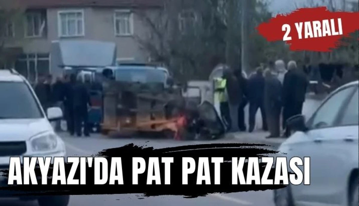 Akyazı'da Tarım Aracı Devrildi 2 Yaralı