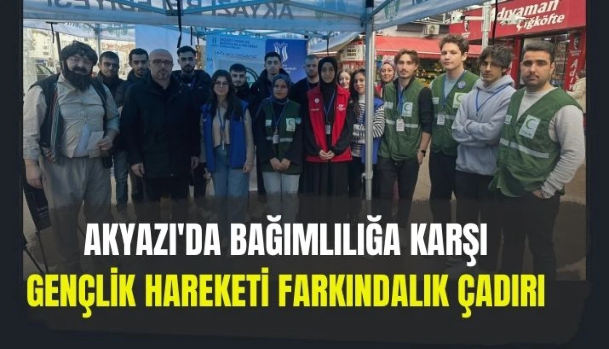 Akyazı'dan Bağımlılığa Karşı Anlamlı Dur: "&Ccedil;ıkmaz Sokak Farkındalık &Ccedil;adırı"