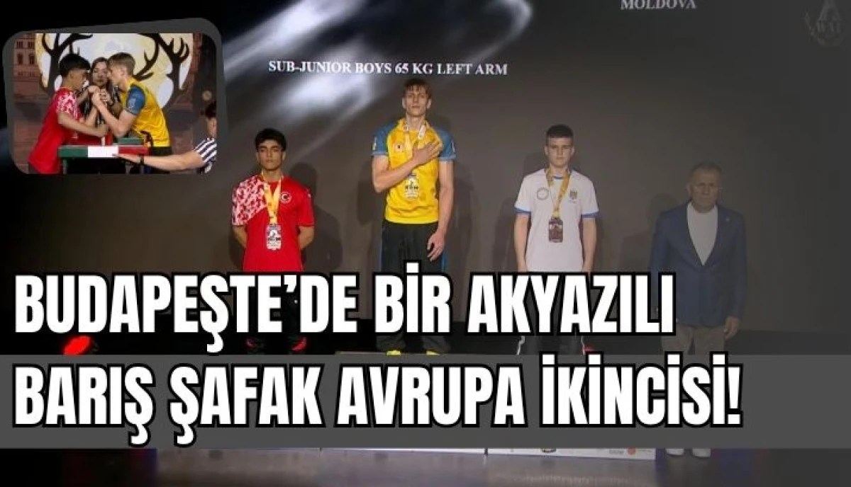 AKYAZILI GEN&Ccedil; BİLEK B&Uuml;K&Uuml;LMEZ AVRUPA&rsquo;DAN MADALYAYLA D&Ouml;ND&Uuml;!