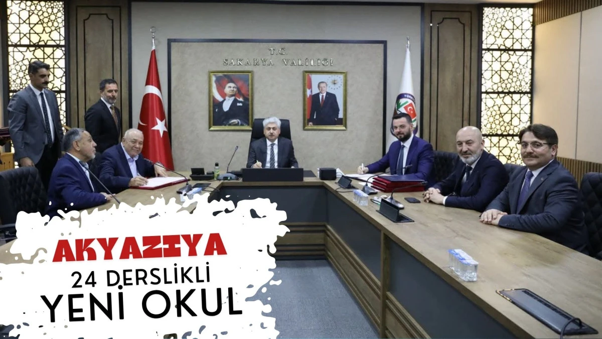 Akyazı&rsquo;ya Eğitim M&uuml;jdesi Hayırsever İş İnsanlarından 24 Derslikli Ortaokul