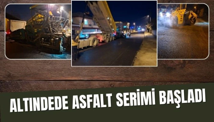 Altındere-Akyazı Yolunda Asfalt Mesaisi Başladı!