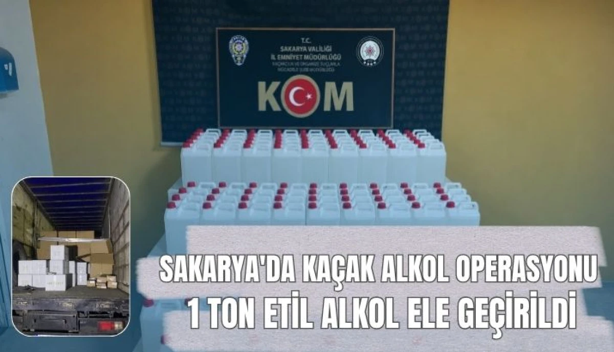 Anadolu Otoyolu'nda Ka&ccedil;ak Alkol Operasyonu 1 Ton Etil Alkol Ele Ge&ccedil;irildi