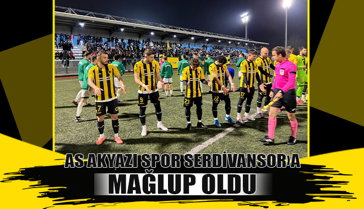 As Akyazıspor Serdivanspor’a kaybetti 2-1