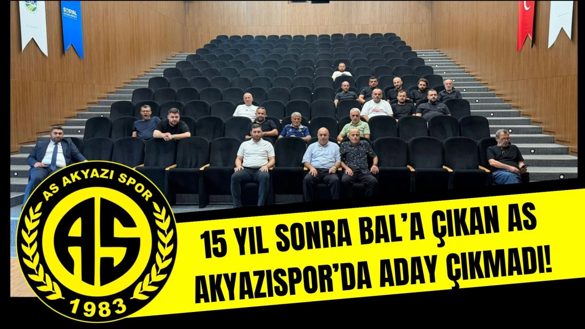 AS Akyazıspor&rsquo;da Belirsizlik Genel Kurula Katılım Olmadı