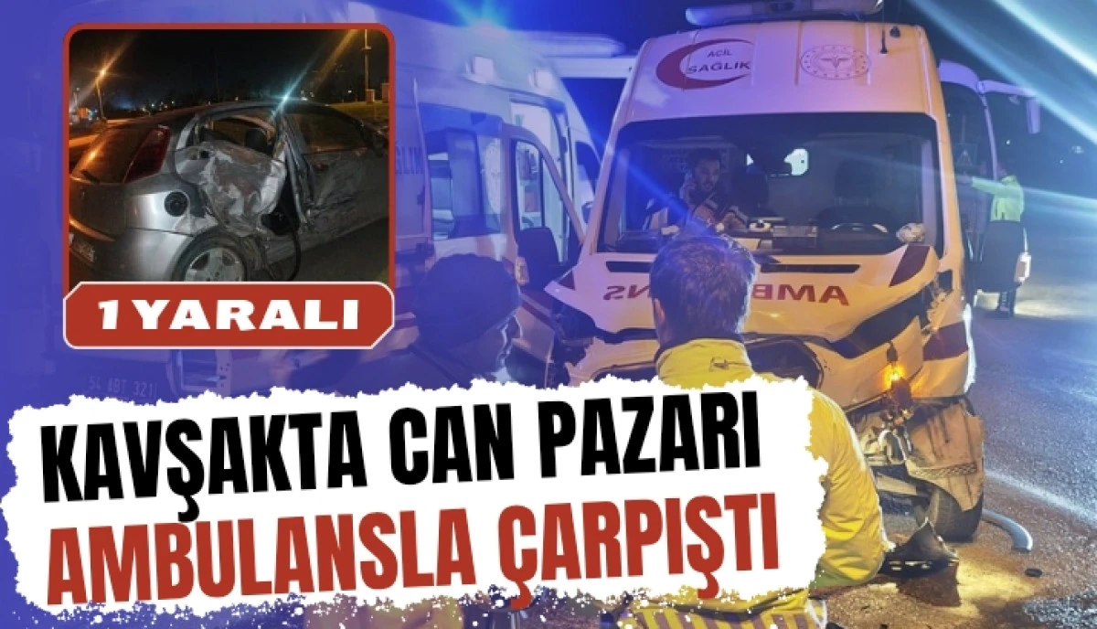 Batakk&ouml;y&rsquo;de Ambulansla Otomobil &Ccedil;arpıştı