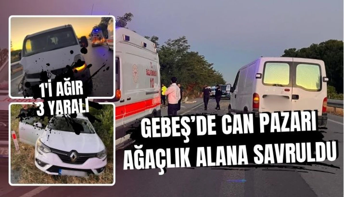 D100 Karayolunda Feci Kaza 1'i Ağır 3 Kişi Yaralandı