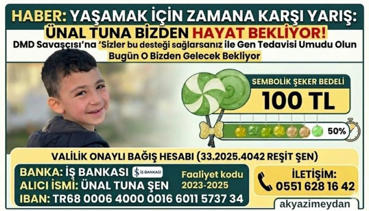 DMD İLE M&Uuml;CADELE EDEN &Uuml;NAL TUNA ŞEN DESTEK BEKLİYOR: "BİRLİKTE BAŞARABİLİRİZ"