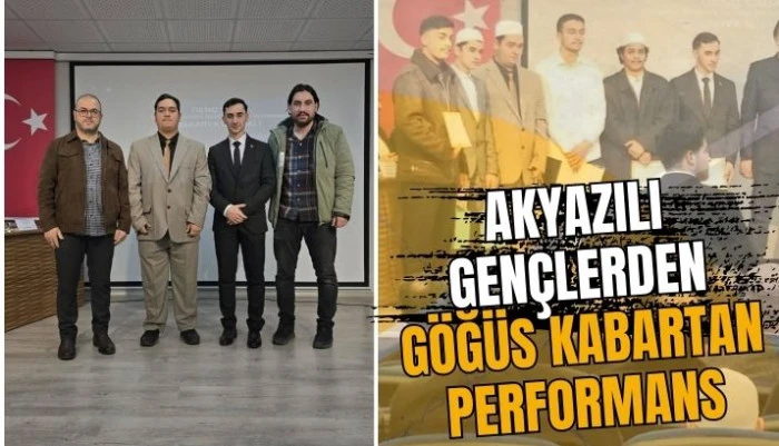 Kur&rsquo;an-ı Kerim Yarışmasında Akyazı&rsquo;ya Gurur Tablosu