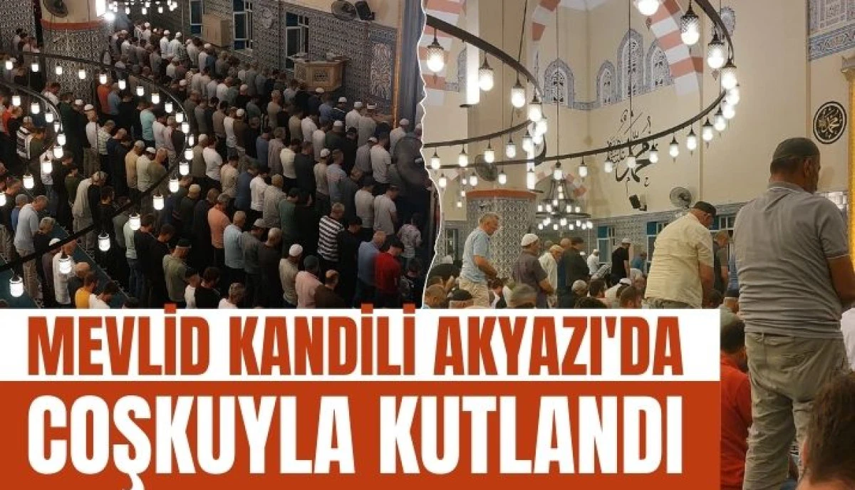 Mevlid Kandilinde Camiler Doldu 