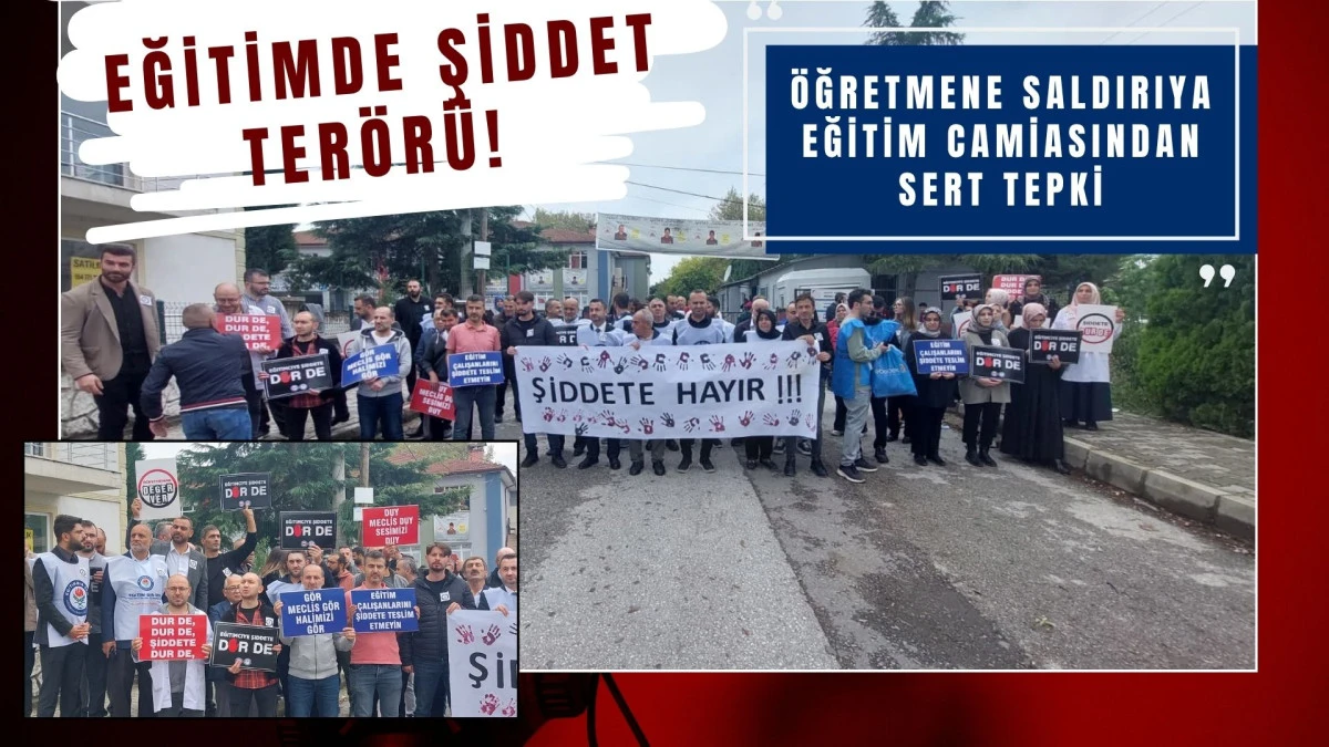 Öğretmene Uzanan Eller Cezalandırılsın! İnönü Ortaokulu'nda Şiddet Protestosu