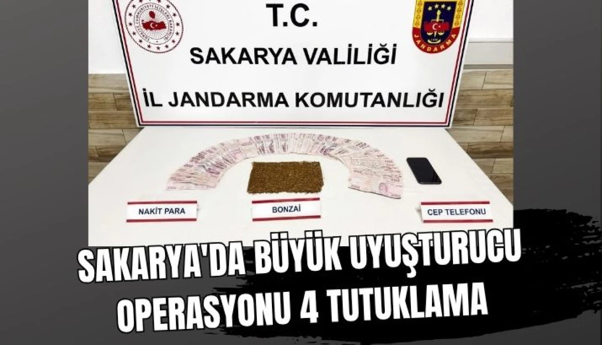 SAKARYA&rsquo;DA UYUŞTURUCU TACİRLERİNE GE&Ccedil;İT YOK: 4 TUTUKLAMA