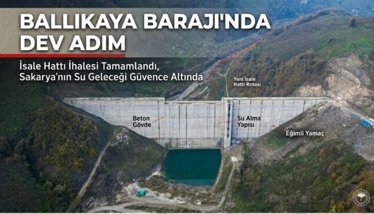 Sakarya&rsquo;nın Su Geleceğine Dev Yatırım: Ballıkaya Barajı İsale Hattında İhale Tamam!