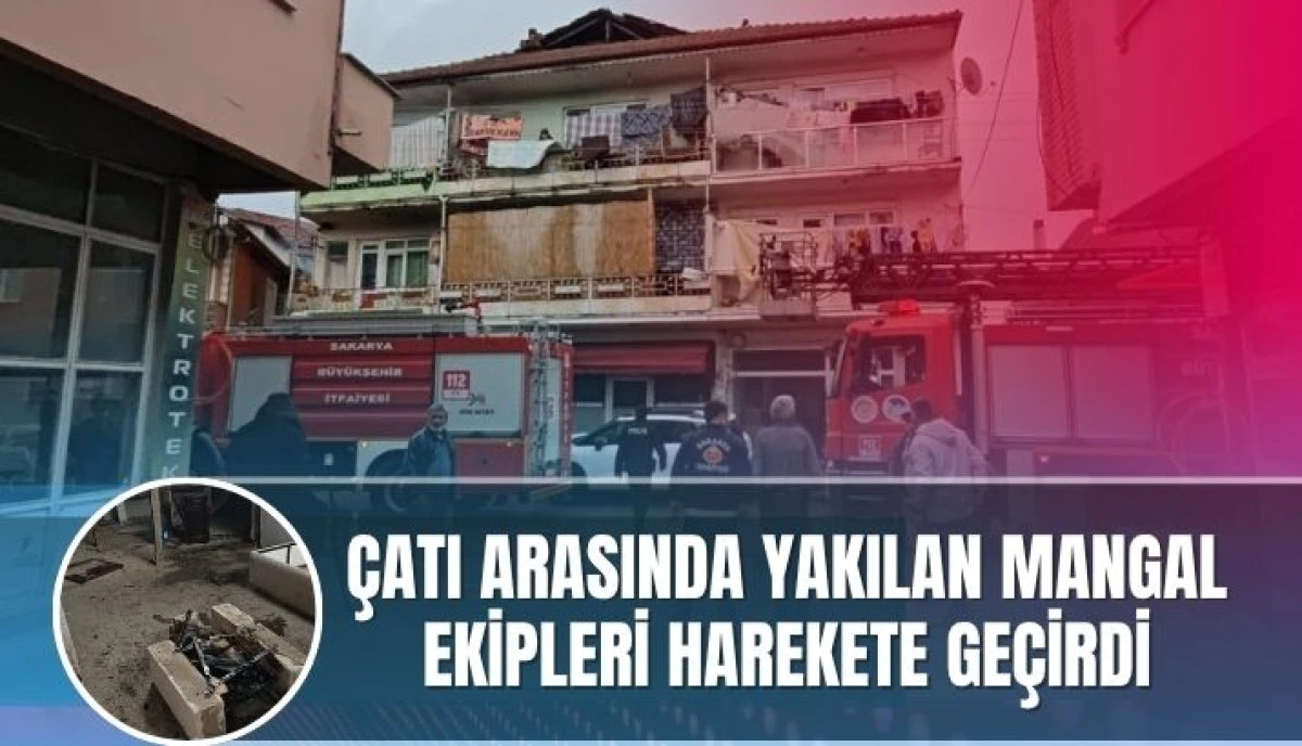 Tavan Arasında Mangal Paniği: Ekipler Harekete Geçti