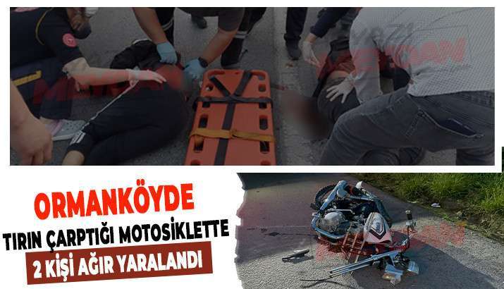 TIRIN &Ccedil;ARPTIĞI MOTOSİKLETTE 2 KİŞİ AĞIR YARALANDI
