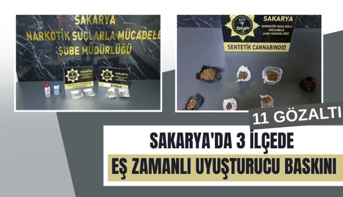 Uyuşturucu İmalatına Baskın: Sakarya'da Şafak Operasyonu