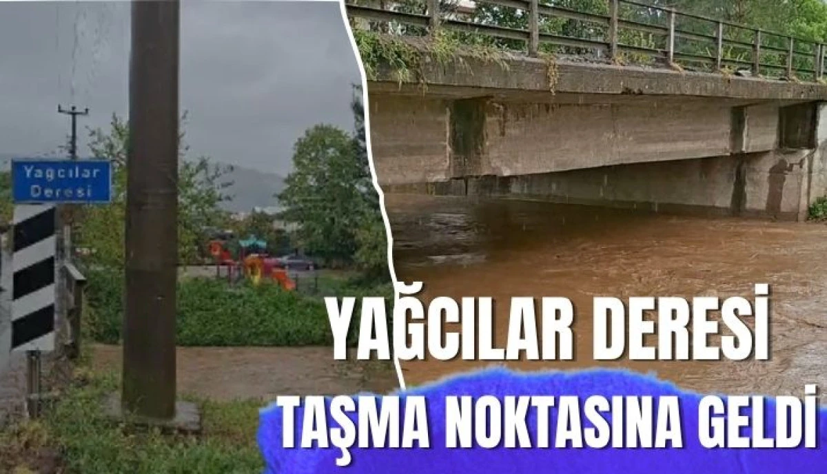 Yağcılar Deresi Taşma Noktasına Geldi!