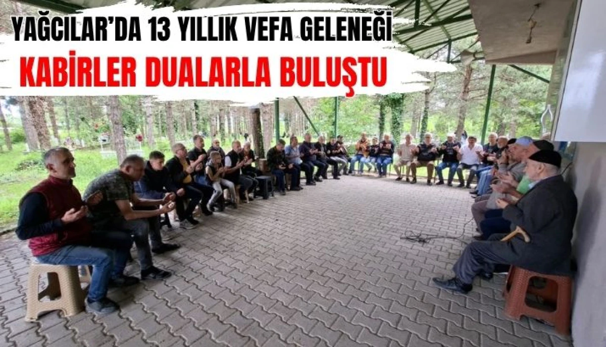 Yağcılar Mahallesi'nde Anlamlı Gelenek S&uuml;r&uuml;yor Arife G&uuml;n&uuml;nde Kabirler Dualarla Doldu