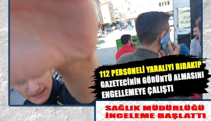 YARALIYI BIRAKIP GAZETECİYE SALDIRDI