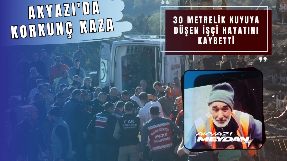 Yol Şantiyesinde Feci Kaza İşçi 30 Metrelik Kuyuya Düştü